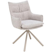 ARMLEHNSTUHL   Chenille  Beige  - Beige, MODERN, Holz/Textil (57/90/67cm) - Livetastic