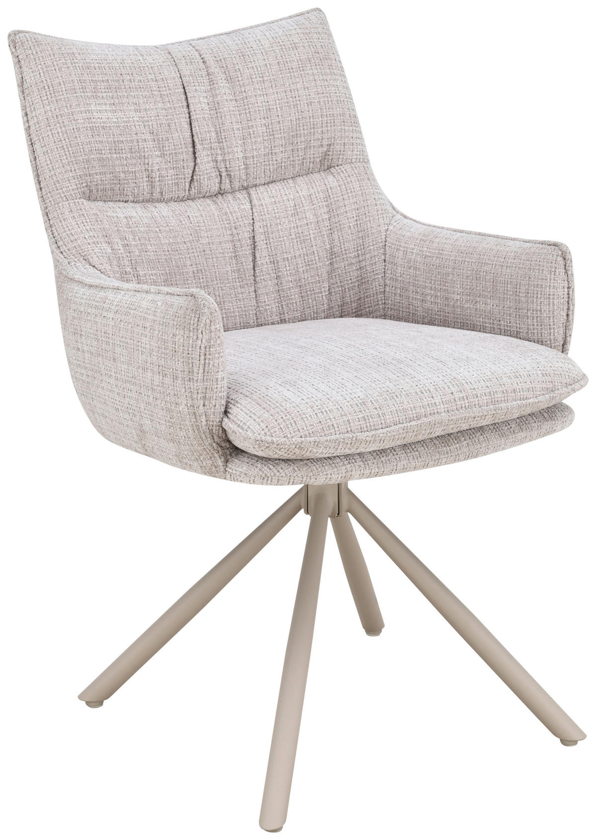 ARMLEHNSTUHL   Chenille  Beige  - Beige, MODERN, Holz/Textil (57/90/67cm) - Livetastic