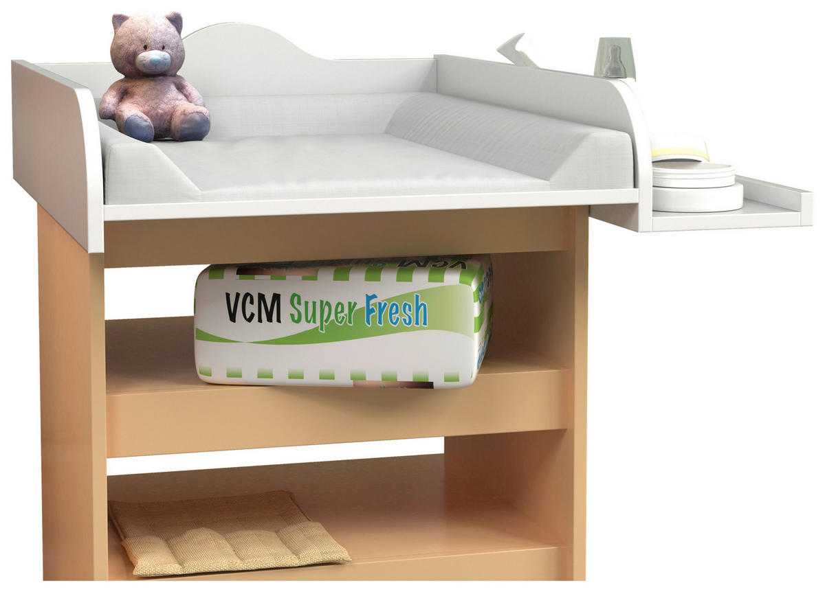 SKÖTBORDSÖVERDEL Malira  - vit, Basics, trämaterial (81/15/72cm) - MID.YOU