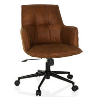 DREHSTUHL Braun  - Schwarz/Braun, MODERN, Kunststoff/Textil (54/85/70cm) - MID.YOU