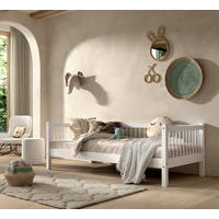 BETT 90/200 cm  in Weiß  - Naturfarben/Weiß, MODERN, Holz (90/200cm) - MID.YOU