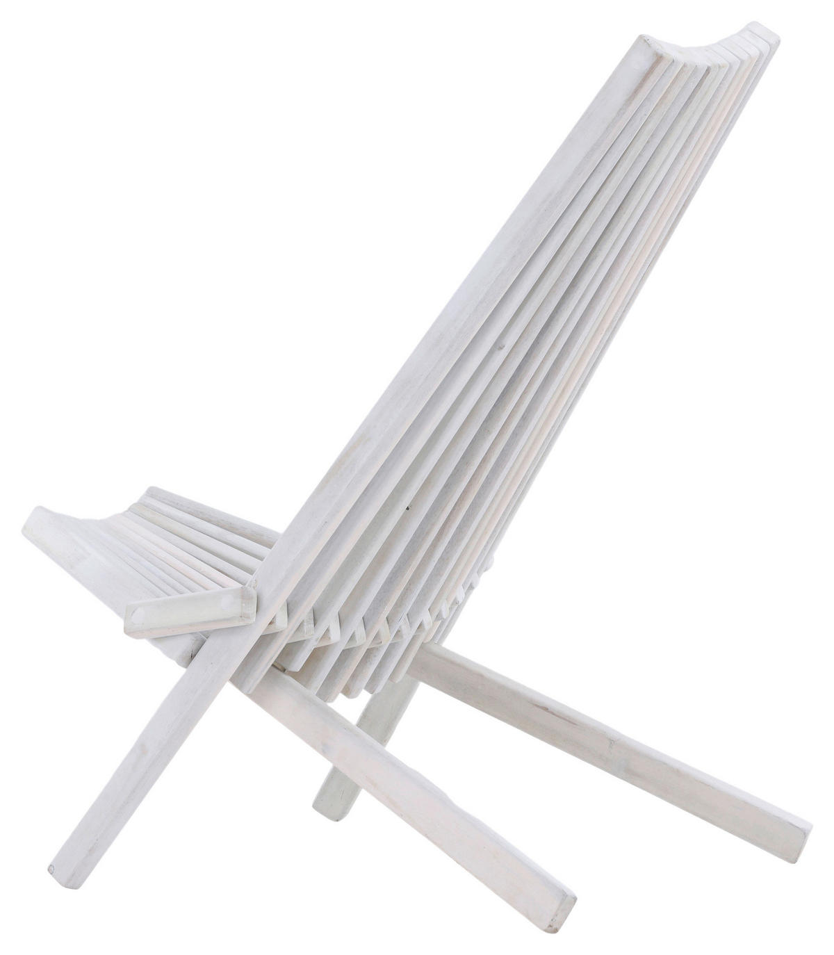 STRANDSTUHL Akazie Weiß  - Weiß, KONVENTIONELL, Holz (57/79/73cm) - Gardenson