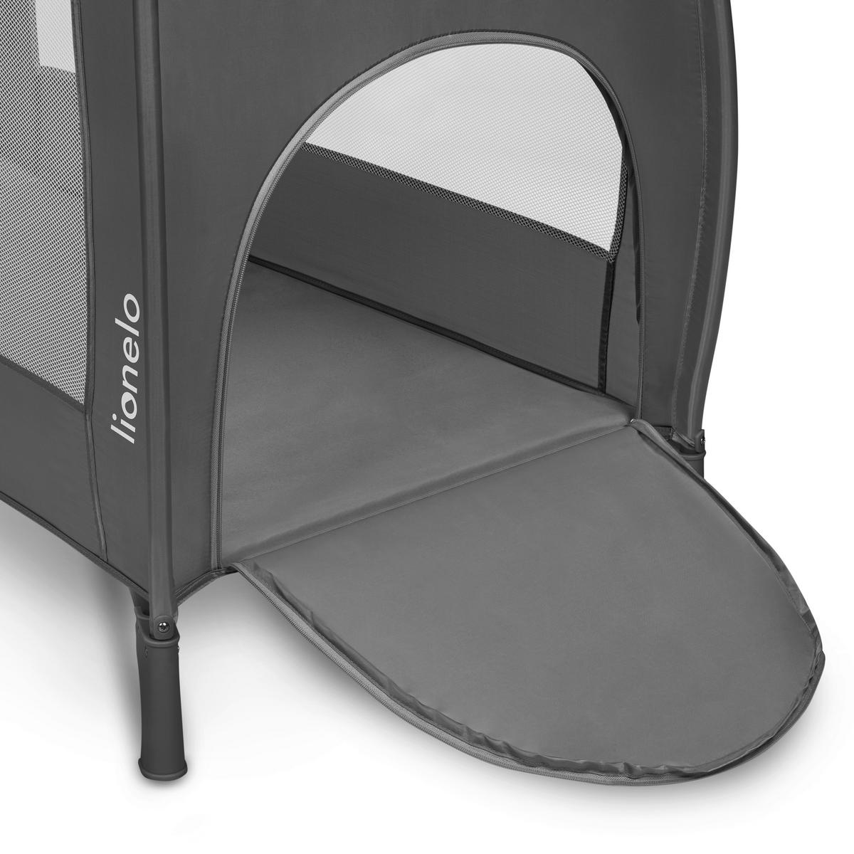 REISEBETT Stefi Plus Grau, Weiß  - Weiß/Grau, Basics, Kunststoff (125/65/76cm) - Lionelo