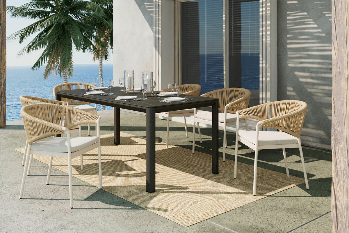 STAPELSESSEL in Metall, Kunststoff, Textil Naturfarben, Beige  - Beige/Naturfarben, Modern, Kunststoff/Textil (64/79,5/59cm) - Amatio