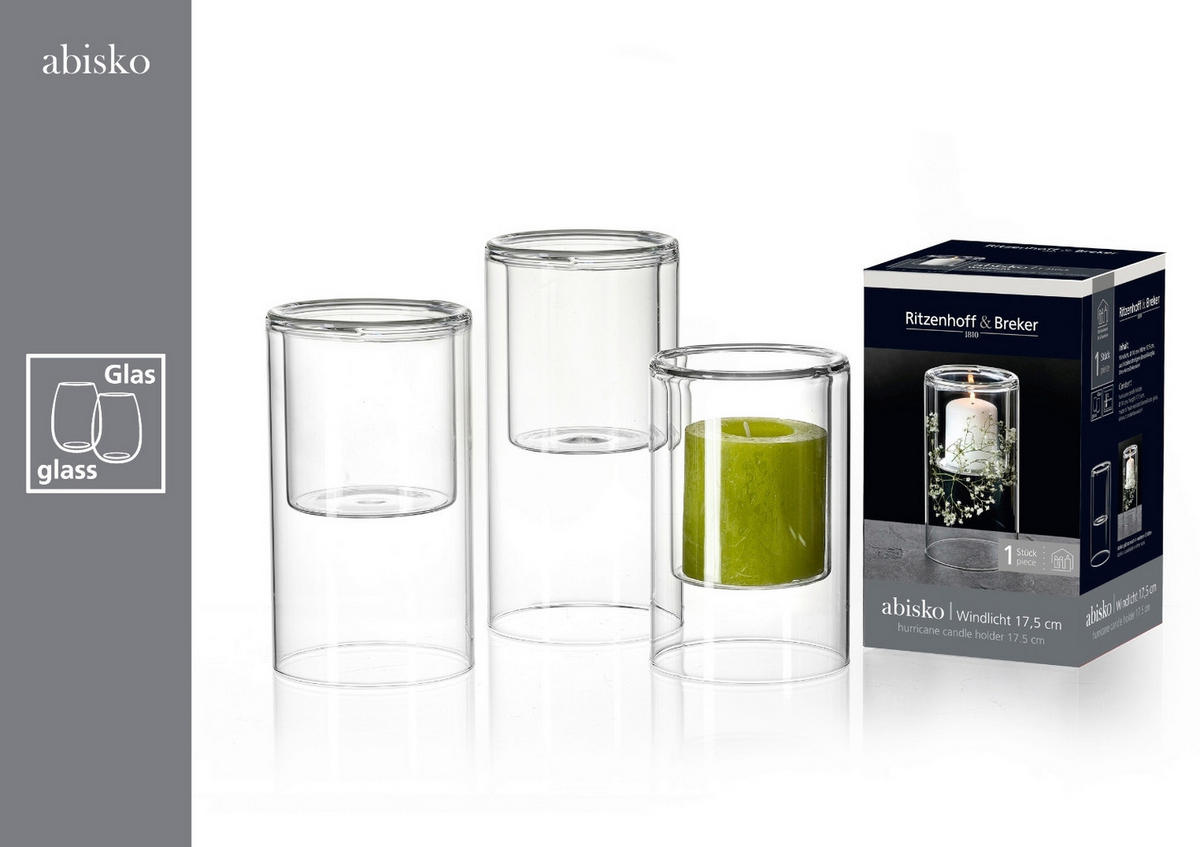 WINDLICHT Klar 10,5/15,5 cm  - Klar, KONVENTIONELL, Glas (10,5/15,5cm) - Ritzenhoff Breker