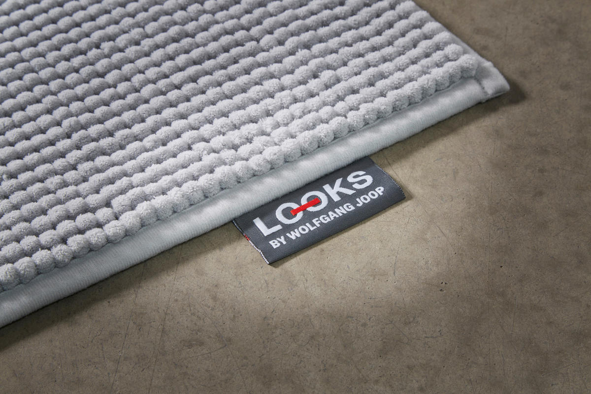 BADTEPPICH Hellgrau 60/100 cm  - Hellgrau, Basics, Kunststoff/Textil (60/100cm) - LOOKS by W.Joop