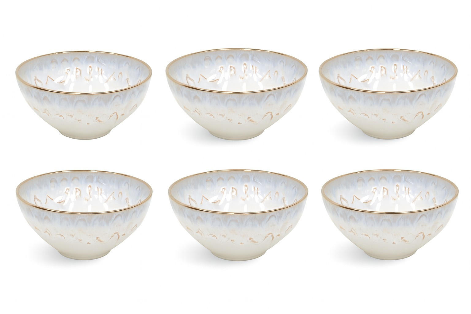 MÜSLISCHALENSET TAORMINA 15 cm  - Weiß Hochglanz, Basics, Keramik (15cm) - Costa Nova