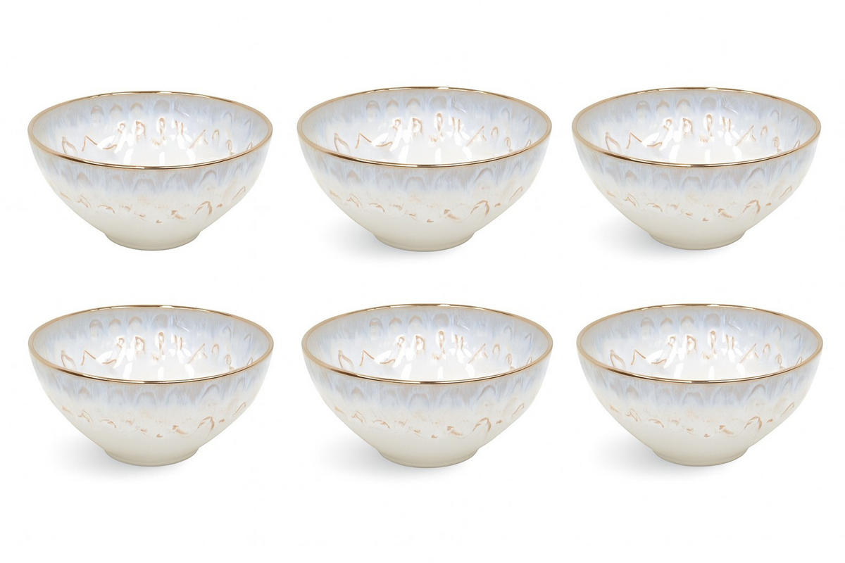 MÜSLISCHALENSET TAORMINA 15 cm  - Weiß Hochglanz, Basics, Keramik (15cm) - Costa Nova