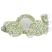 KOMPLETT SERVIS Amarilla 16 delar  - vit/grön, Basics, keramik - Creatable