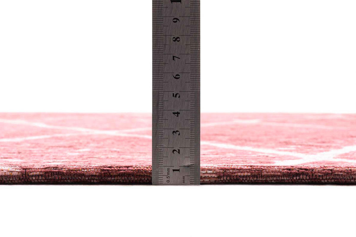 VINTAGE-TEPPICH 155/230 cm Fine Line Rosa  - Rosa, Design, Kunststoff/Textil (155/230cm) - Tom Tailor