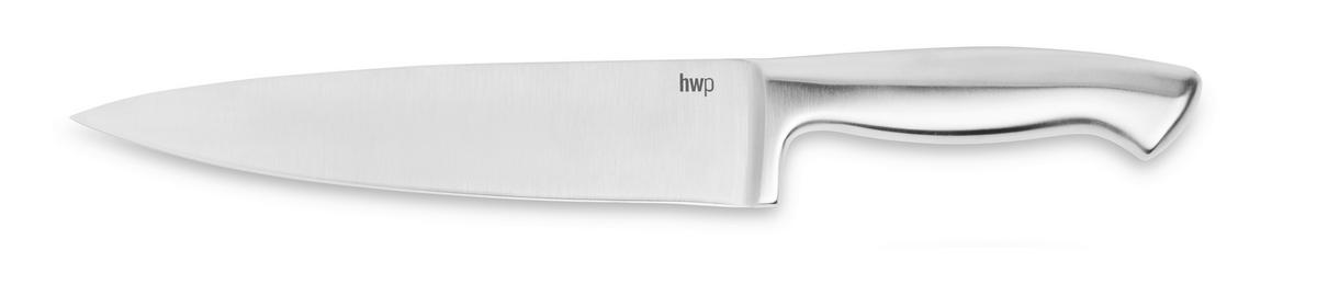 MESSERBLOCK 7-teilig  - Silberfarben/Naturfarben, Basics, Holz/Metall - Homeware Profession.