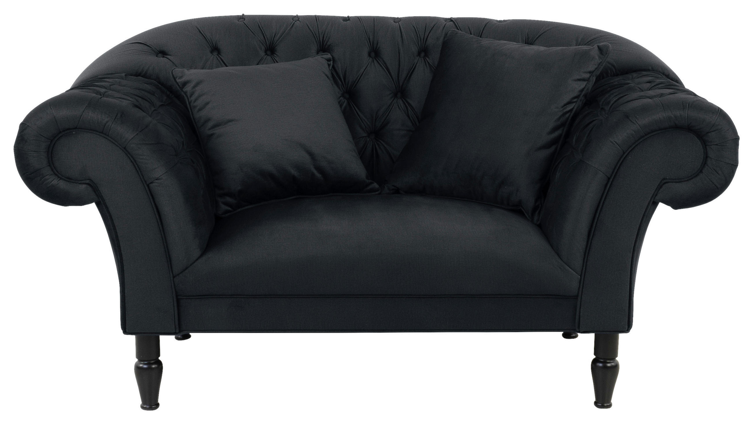 XXL FOTEL - fekete/antracit, Design, textil/fa (180/94/103cm) - MID.YOU