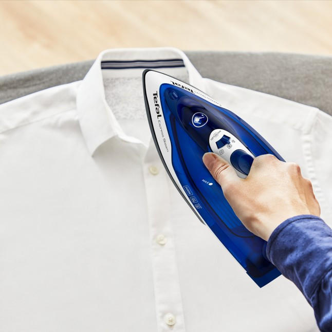 Dampfbügeleisen Fv2838 Blau/   - Blau/Weiß, Basics, Keramik/Kunststoff (30/13/15cm) - Tefal