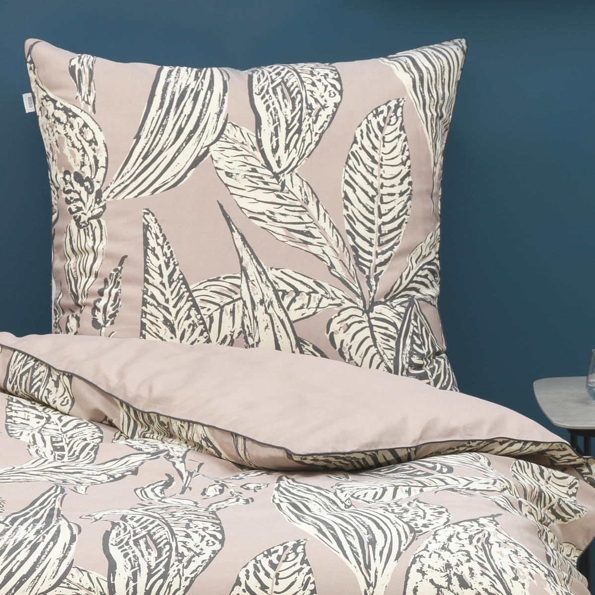 WENDEBETTWÄSCHE Emma Satin 155/220 cm  - Beige/Altrosa, KONVENTIONELL, Textil (155/220cm) - Schöner Wohnen