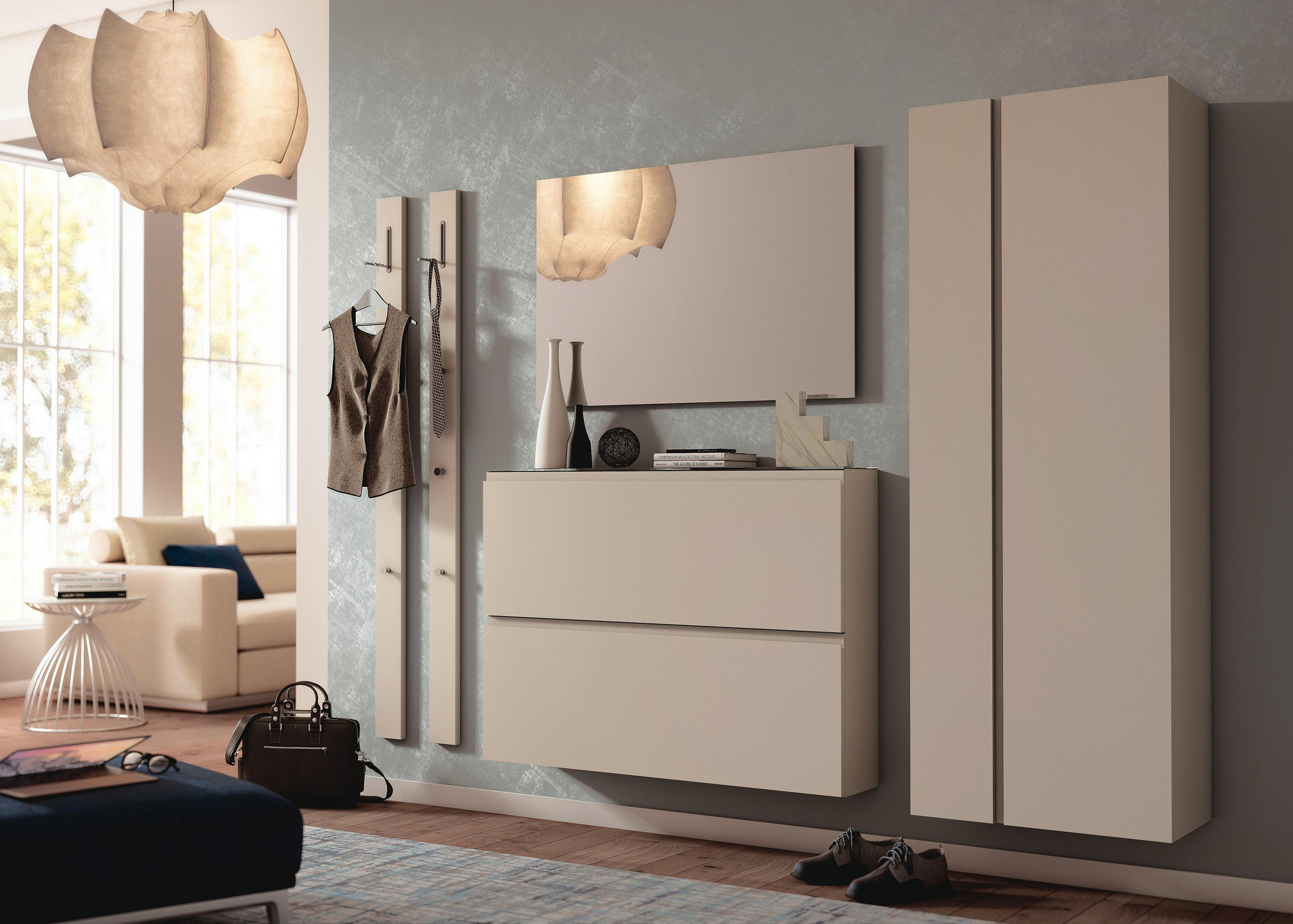 GARDEROBENSCHRANK Taupe - Taupe, Design (60/165/33cm) - Moderano