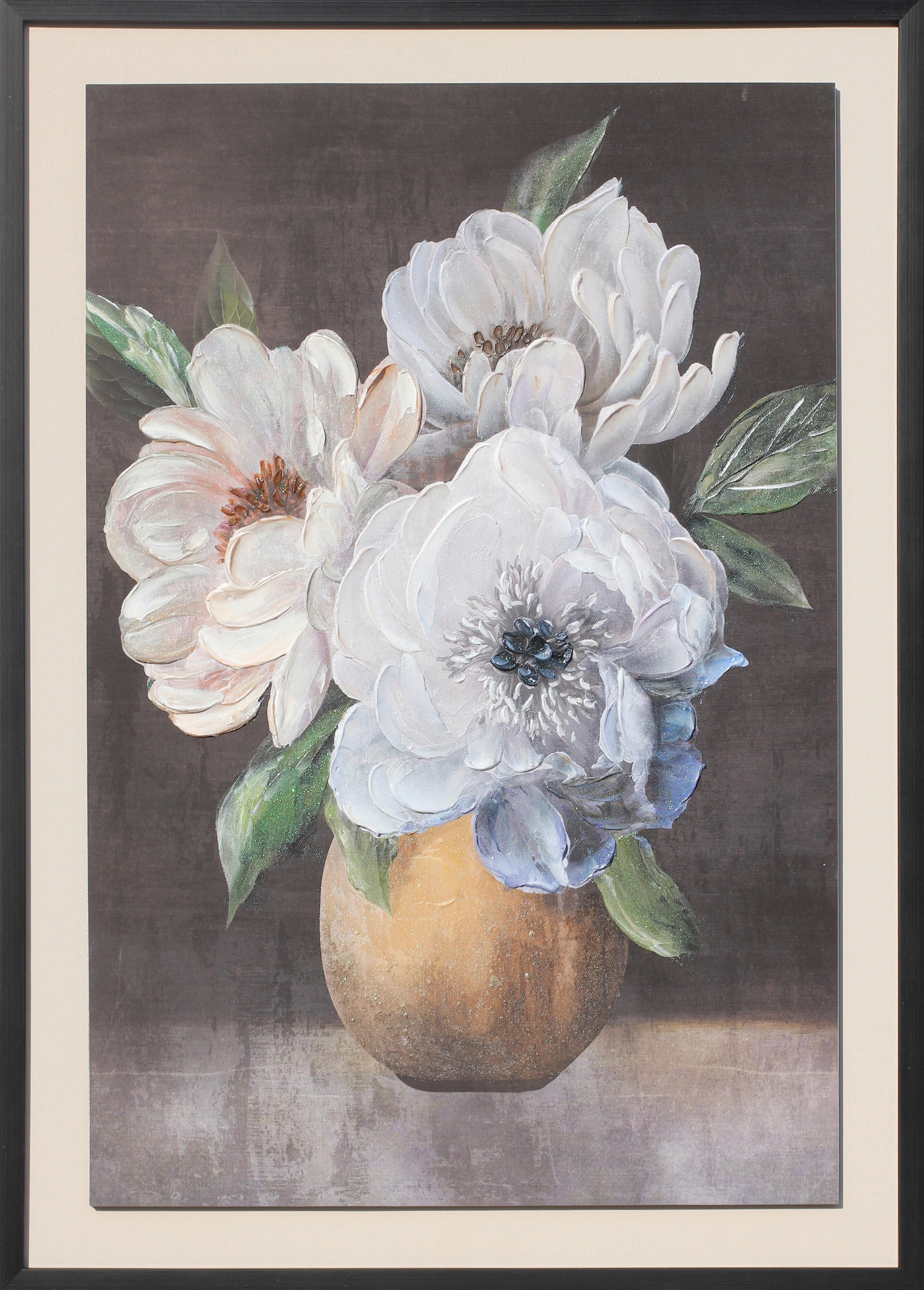 Monee TIŠTĚNÉ OBRAZY NA PLÁTNĚ, květiny, 50/70 cm