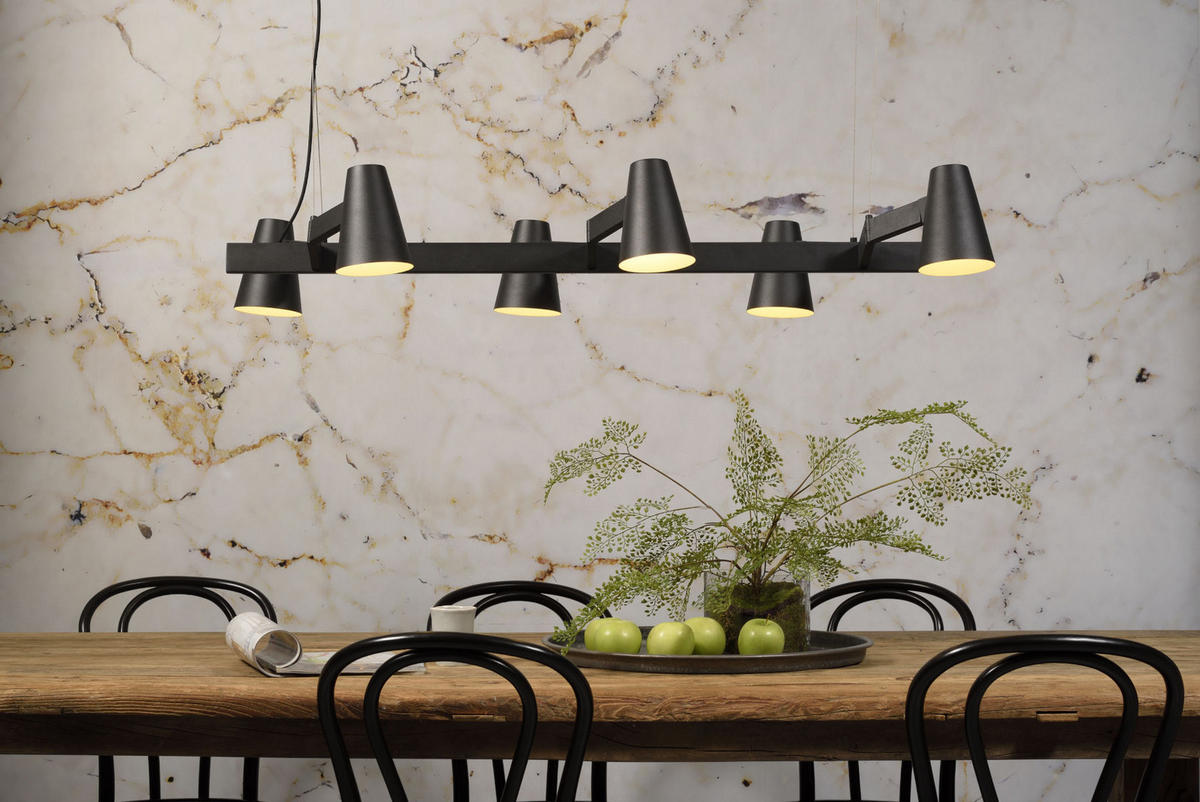 HÄNGELEUCHTE 120/26/67 cm    - Schwarz, Design, Metall (120/26/67cm) - It's about Romi