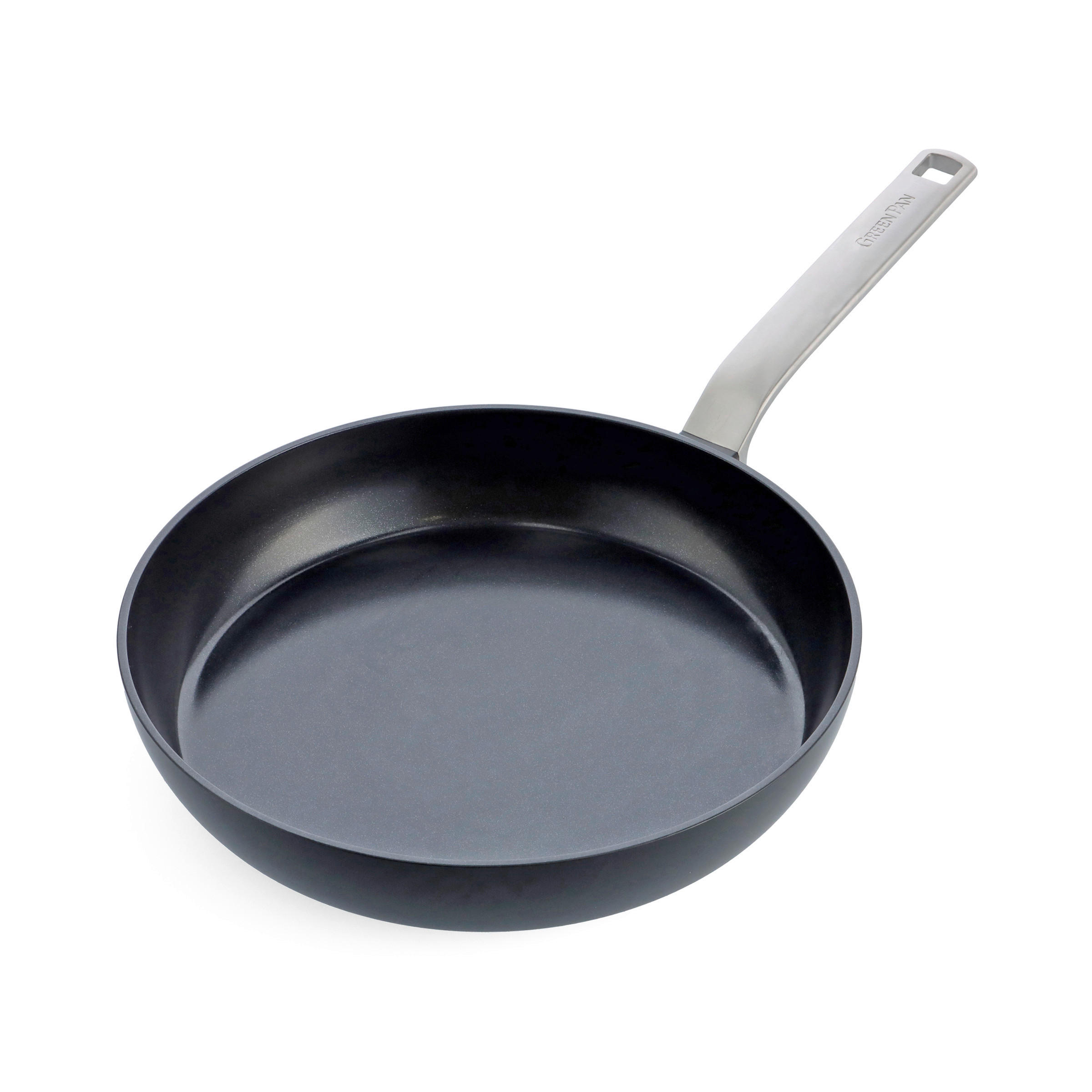 GreenPan Bratpfanne Evolution Schwarz, Edelstahl