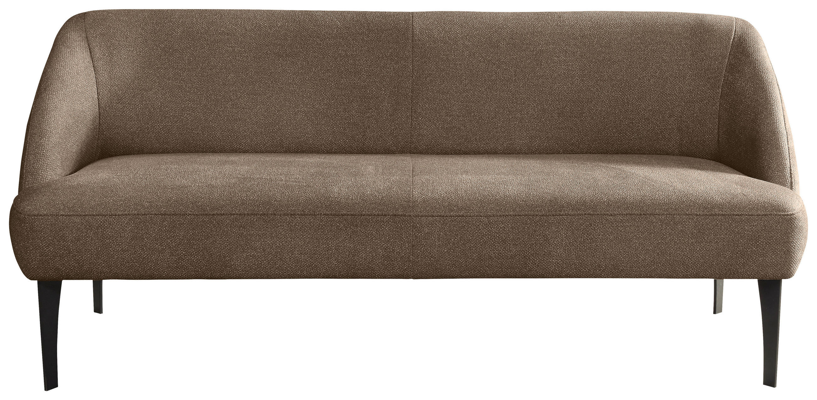 SITZBANK in Textil Braun  - Schwarz/Braun, Konventionell, Textil/Metall (177/85/72cm) - Moderano