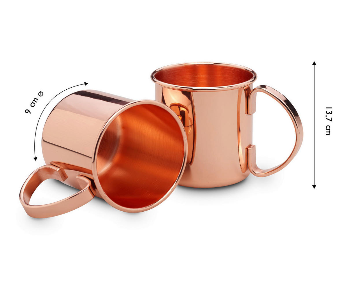 MUGGSET  - kopparfärgad, Design, metall (9/13,7cm) - Echtwerk