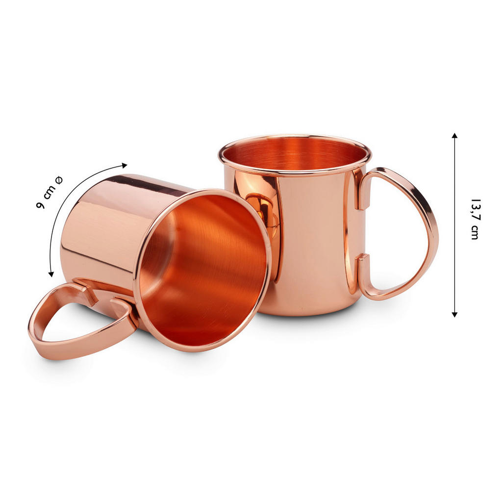 Thumbnail - Echtwerk Becherset, Kupfer, Metall, 450 ml, 13.7 cm, Essen & Trinken, Gläser, Gläser-Sets