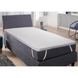 TOPPER Höhe ca.  - Weiß/Grau, Basics, Textil (160/200cm) - Sleeptex