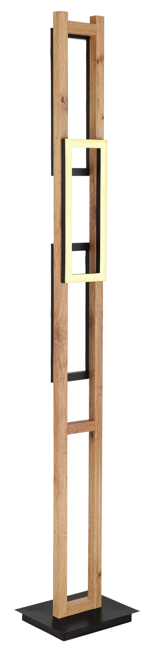 LED SVJETILJKA PODNA Illa  - tamno smeđa/crna, Natur, drvni materijal/metal (25/20/150cm) - Globo