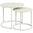 BEISTELLTISCHSET rund Kaschmir  - Kaschmir, Basics, Holzwerkstoff/Metall (50/40/50/40/45.5/39cm) - Carryhome