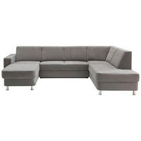 GARNITURA ZA DNEVNU SOBU siva  - boja hroma/siva, Dizajnerski, tekstil/plastika (165/301/198cm) - Xora