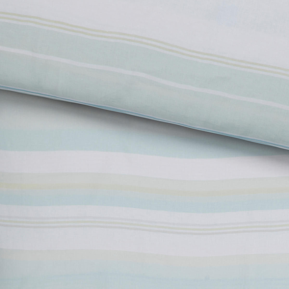 BETTWÄSCHE Frühjahr/Sommer 2024 Leinenoptik 140/200 cm  - Türkis/Weiß, KONVENTIONELL, Textil (140/200cm) - Fleuresse