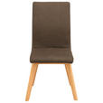 STUHL MAINE DS11 - Beige/Braun, Design, Holz/Textil (45/102/56cm) - Novel