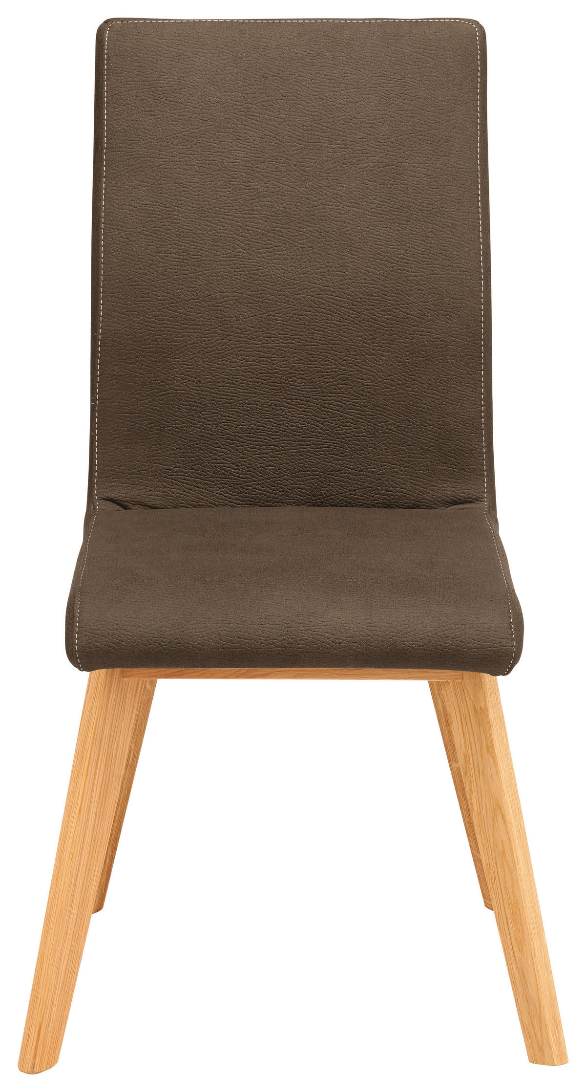 STUHL  in Mikrofaser Holz, Textil  - Beige/Braun, Design, Holz/Textil (45/102/56cm) - Novel