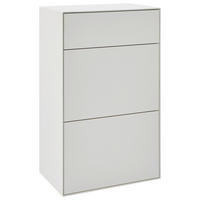 SCHUHSCHRANK Kernbirke massiv Weiß  - Weiß, Design, Holz (59/98/39cm) - Johann Jakob