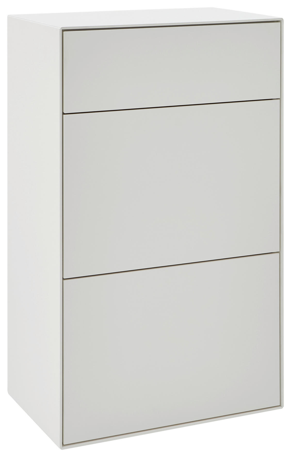 SCHUHSCHRANK Kernbirke massiv Weiß  - Weiß, Design, Holz (59/98/39cm) - Johann Jakob