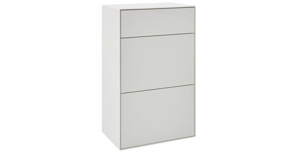 SCHUHSCHRANK Kernbirke massiv Weiß  - Weiß, Design, Holz (59/98/39cm) - Johann Jakob