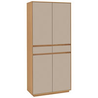 GARDEROBENSCHRANK  in 86/193/37 cm  - Sandfarben/Eiche Bianco, Basics, Holz/Holzwerkstoff (86/193/37cm)