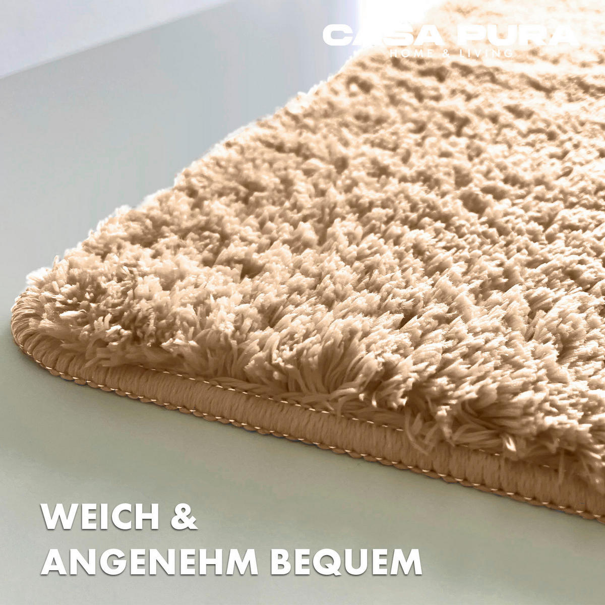 BADEMATTE SKY Beige 80/150 cm  - Beige, Basics, Kunststoff/Textil (80/150cm) - Floordirekt