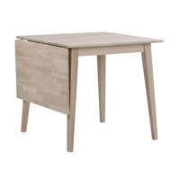 MATBORD i trä 80/80/74 cm   - vit/ekfärgad, Klassisk, trä (80/80/74cm) - Rowico