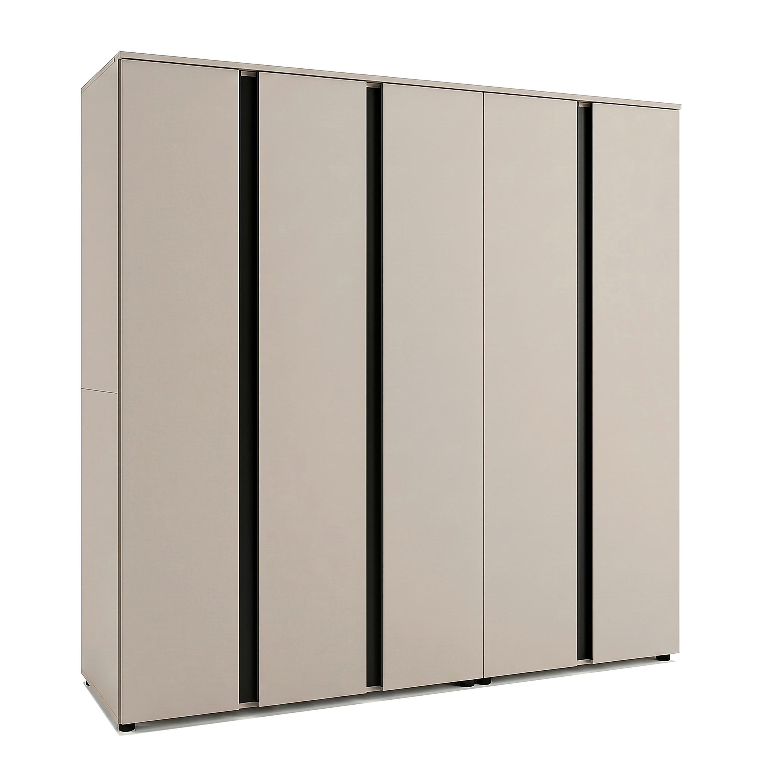 DREHTÜRENSCHRANK in Kaschmir  - Kaschmir, ROMANTIK / LANDHAUS, Holzwerkstoff (200/184/52cm) - Livetastic