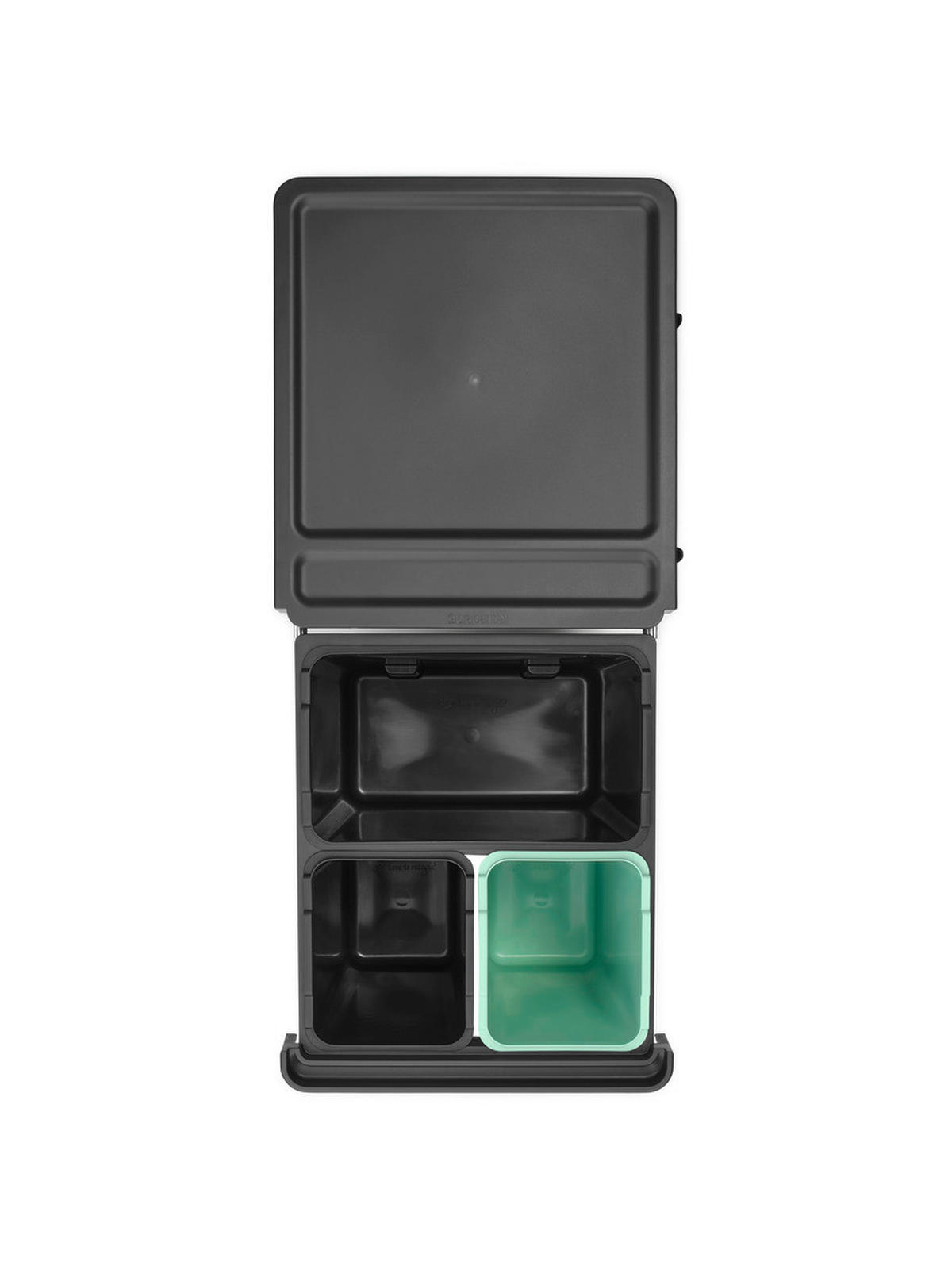 VGRADNI KOŠ ZA SMETI - zelena/antracit, Basics, umetna masa (40,4/39,6/48,1cm) - Brabantia