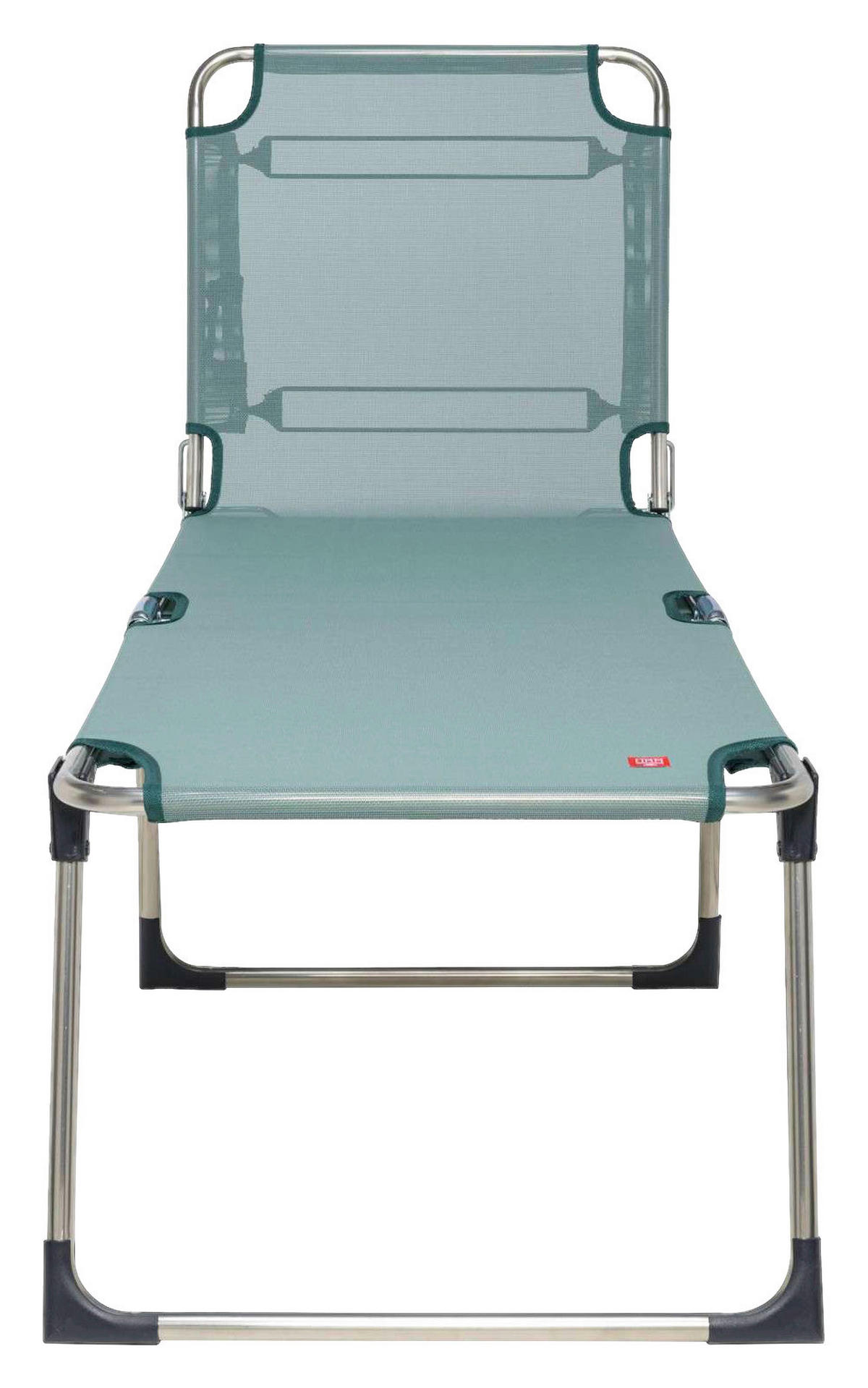 DREIBEINLIEGE 58/42/190 cm  - Alufarben/Grün, Design, Textil/Metall (58/42/190cm) - FIAM