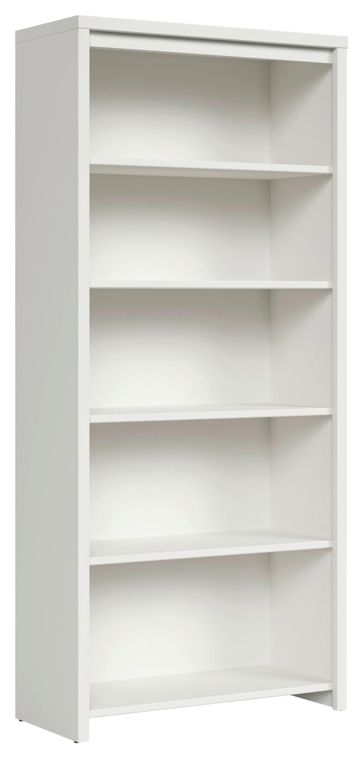 REGAL Holzwerkstoff Weiß, Sonoma Eiche  - Schwarz/Weiß, Design, Holzwerkstoff/Kunststoff (90/200,5/40,5cm)