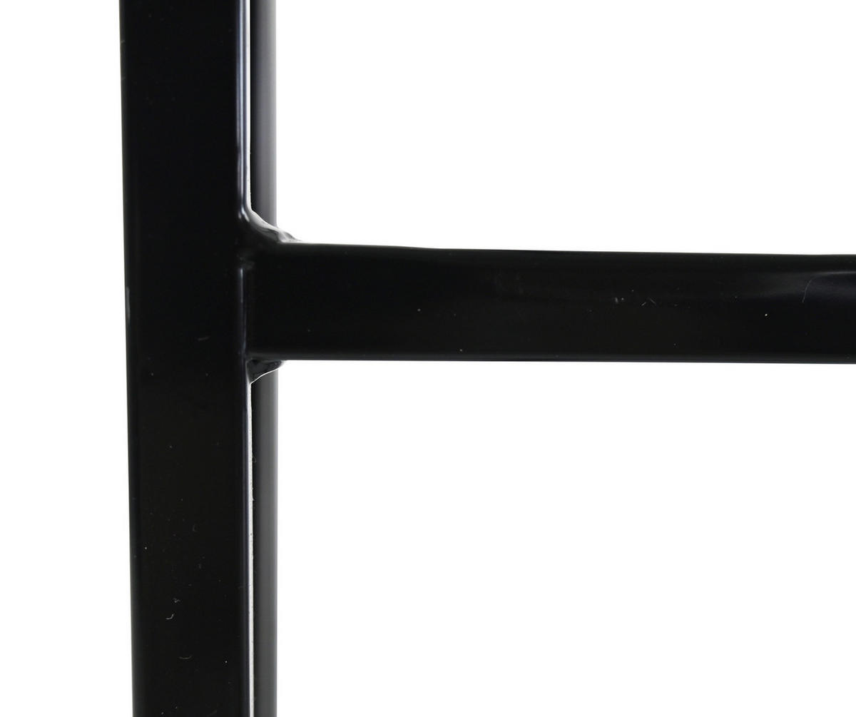 SCHUHREGAL Schwarz  - Schwarz, Basics, Metall (92,5/43/31cm) - Xora
