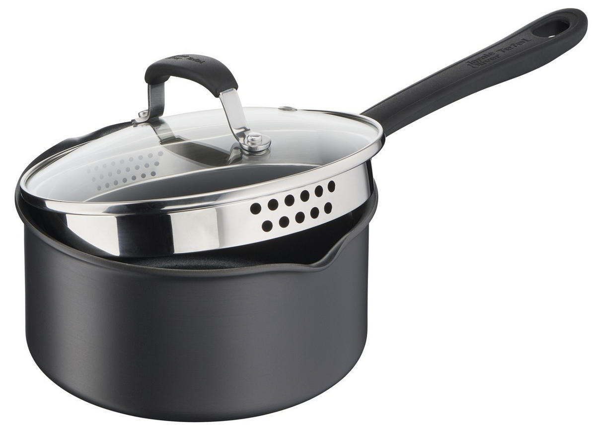 STEKGRYTA 18 cm  - svart/transparent, Design, metall/glas (18cm) - Tefal