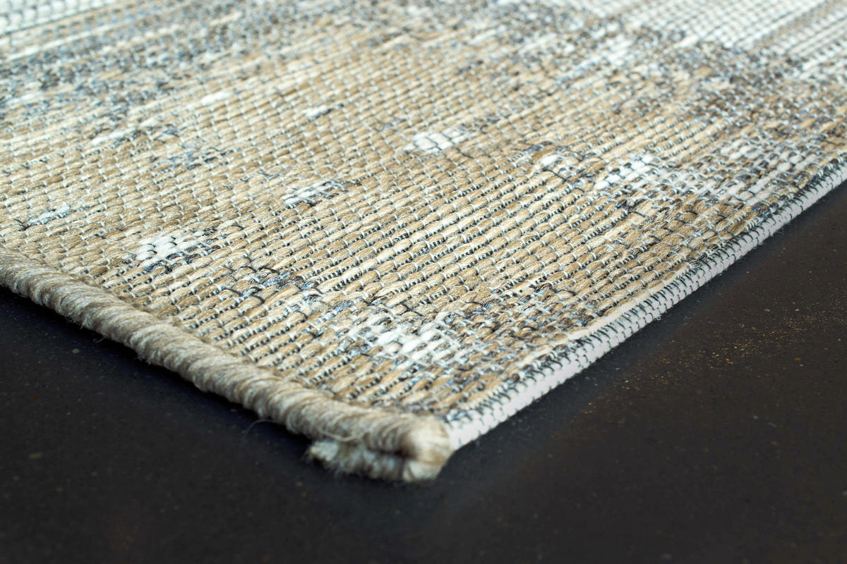 OUTDOORTEPPICH 120/170 cm Amalfi Grau, Hellgrau, Hellbraun  - Hellbraun/Hellgrau, KONVENTIONELL, Textil (120/170cm) - Novel