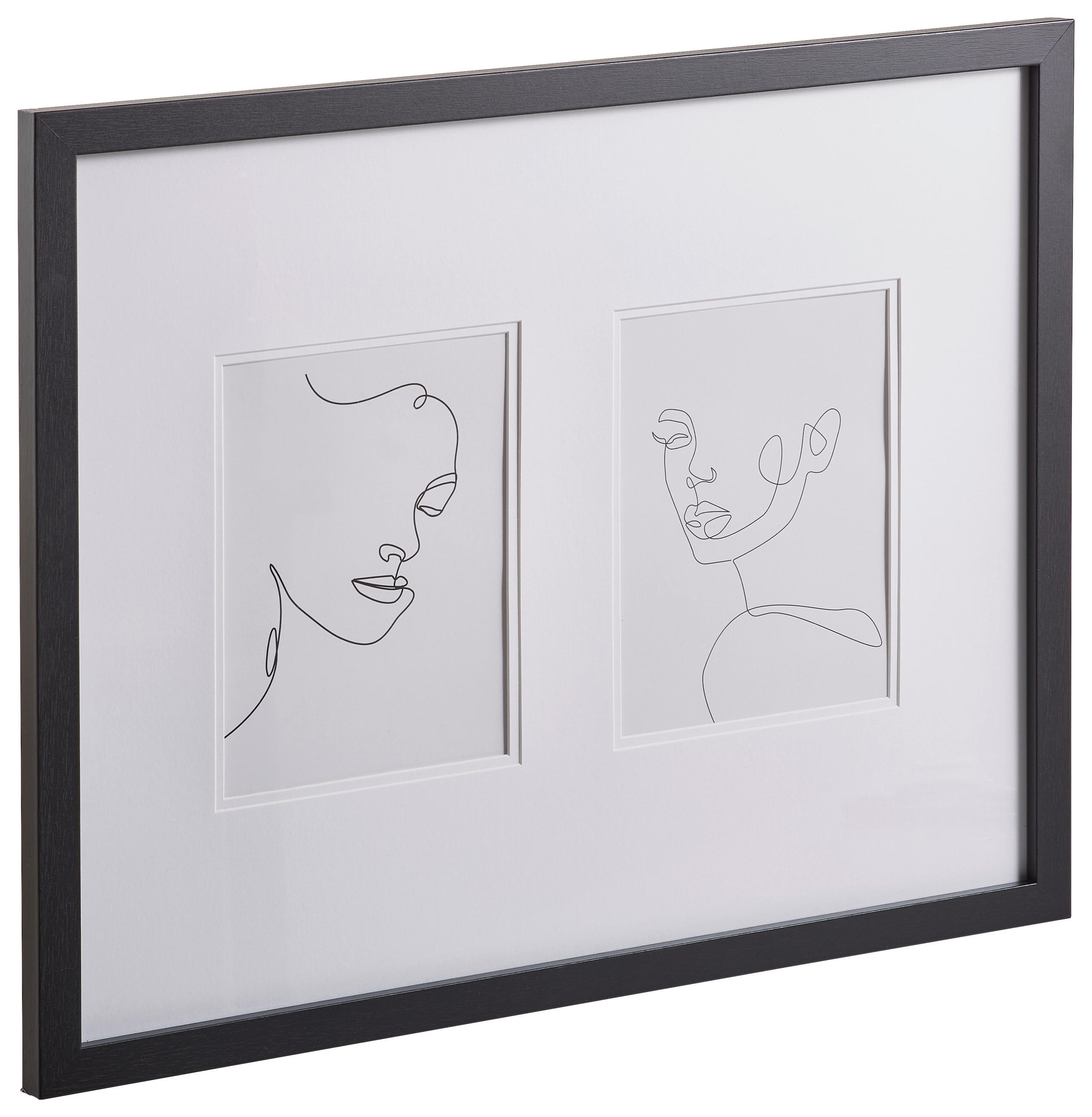 BILDERRAHMEN 42,5/52,5/2 cm  - Schwarz, Basics, Glas/Holzwerkstoff (42,5/52,5/2cm)