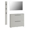 GARDEROBE 3-teilig  in 130/200/19 cm  - Kaschmir, Basics, Glas/Holzwerkstoff (130/200/19cm)