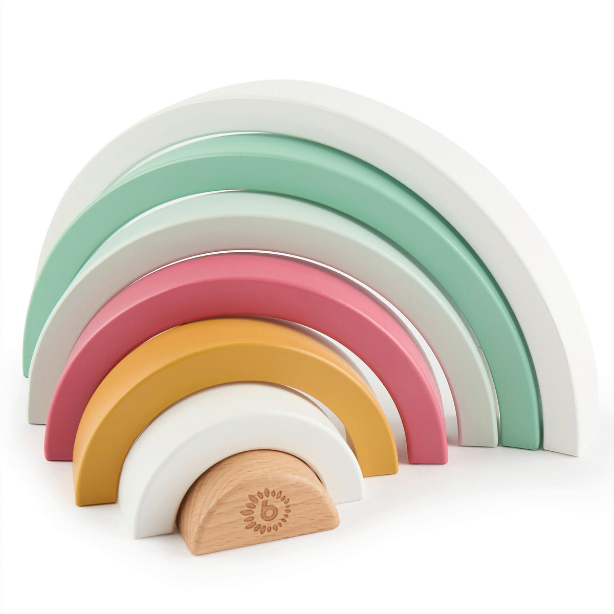 STAPELTURM Regenbogen Berry  - Multicolor, Basics, Holz (2,5/11,5/24cm)