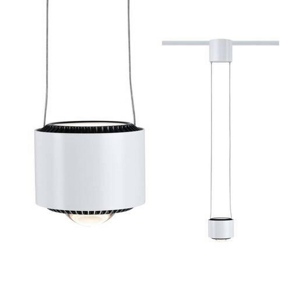 SCHIENENSYSTEM-HÄNGELEUCHTE URail 9,8/8,5 cm   - Weiß, Basics, Metall (9,8/8,5cm) - Paulmann
