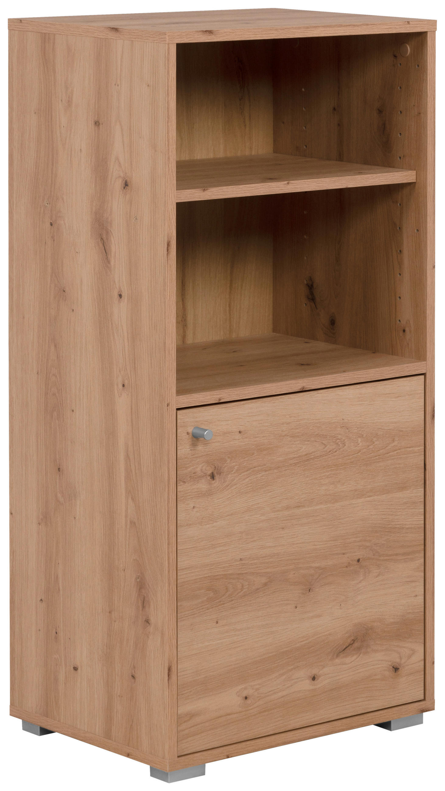 REGAL Eiche Artisan  - Alufarben/Eiche Artisan, Design, Holzwerkstoff/Kunststoff (46/96,5/33,5cm) - MID.YOU